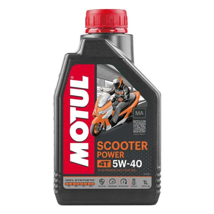 Motul Aceite De Motor Scooter Power 4t 5w40 Ma 1l - 1