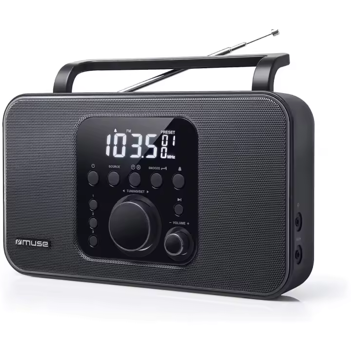 MUSE M-091 R Black / Radio portátil - 1
