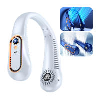 Ventilador De Cuello Portátil Sin Hojas Recargable Por USB Con Pantalla Digital Y Control Remoto Pequeño Aire Acondicionado Electrónico Para El Verano - details 4