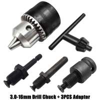 Chorro De Taladro 3.0-16mm Con Chasis De 1/2-20UNF Adaptador De Hexágono/SDS-Plus Para Destornillador De Impacto Incluye Llave De Chorro - details 0