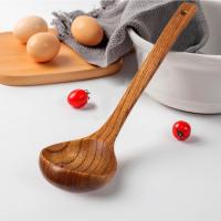 Largo, Cubo de sopa de Madera, grande de cocina, para revolver y Cocinar (marron) - details 2