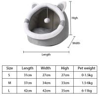 Casa De Gato Nido Universal Para Todas Las Estaciones Cálido Y Cómodo Cueva De Gato Para Bebés Algodón 100% Material - details 2