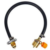 Kit De Inflado De Tanque De Gas Para Camping Adaptador De Recarga Butano Con Válvula De Cilindro Herramienta De Aluminio No Desechable - details 5
