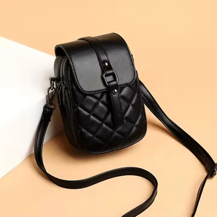 Bolso Bandolera Para Mujer Con Correa Ajustable Múltiples Compartimentos Y Cierre De Cremallera Accesorio Elegante - 1