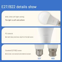 3pcs Bombilla LED E27 B22 Ahorro De Energía 3 Temperaturas De Color CCT 18W 24W Función De Memoria Luz Para Dormitorio AC110V 220V - details 7