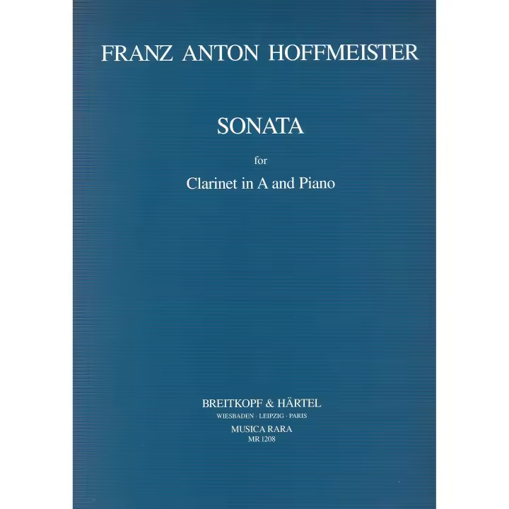 HOFFMEISTER F.A.-Sonata en La Mayor para Clarinete y Piano (Genuit/Klocker) - 1