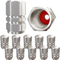 AUTCOAT Cubiertas De Válvula De Neumático De Aleación De Aluminio Para Coches Motocicletas Camiones Bicicletas Cubiertas De Rueda Antipolvo - details 4