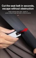 Herramienta De Escape Para Coche Multi Funcional Martillo De Ventana En ABS Corte De Cinturón Con Llavero Para Seguridad Automotriz Amagi - details 7