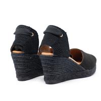TINA KIZ 26NS-5NEGRO Alpargatas de mujer 34926 25V VALENCIANA CINTAS SUEDE NEGRO - details 1