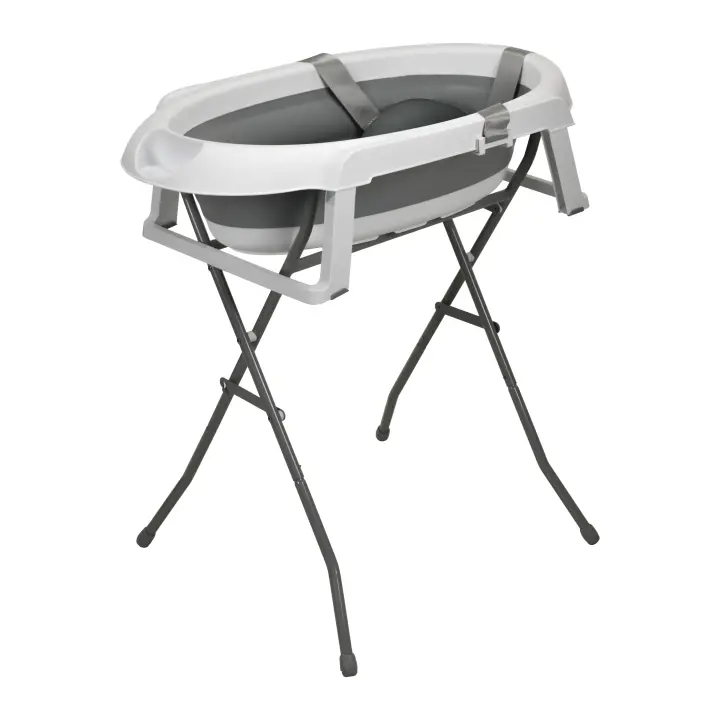 Asalvo Bañera Plegable con Patas Luigi – Incluye Reductor Ergonómico y Antideslizante, Diseño Compacto y Seguro, Ideal para Espacios Reducidos y Fácil de Guardar Después del Baño - 1