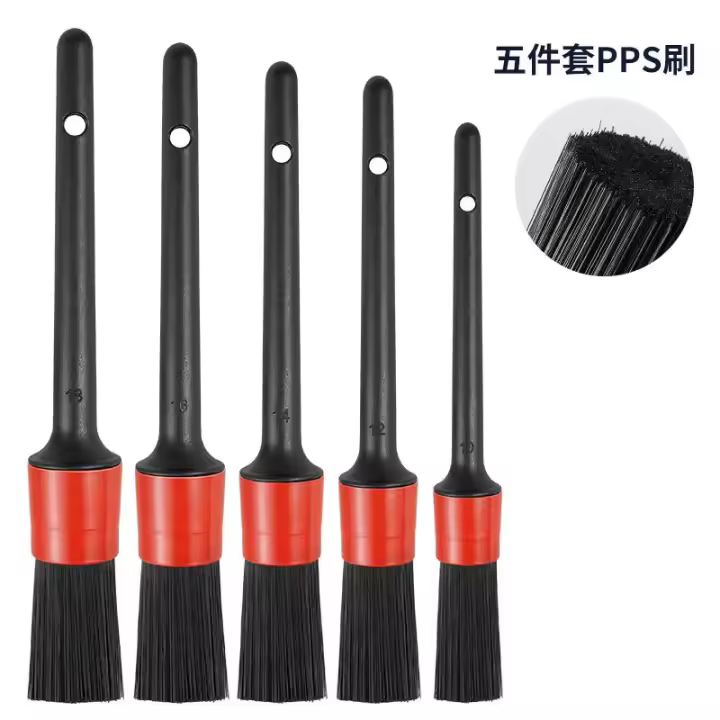 Brocha Limpieza Coche, 9PCs, Limpieza Coche Interior, Cepillos De Limpieza para Coche, Cepillos Detailing Coche Cerdas Suaves - 1