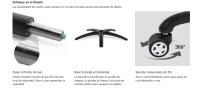 SONGMICS Silla Gaming, Silla Racing Ergonómica, Silla Giratoria de 360°, con Reposapiés, Reposacabezas, Cojín Lumbar y Respaldo Alto, Cuero Sintético, Altura Ajustable, Negro y Blanco - details 2