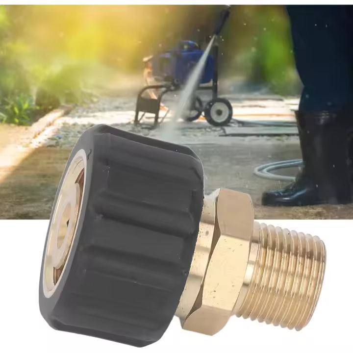 Adaptador de Lavadora, adaptador, conector de Manguera de Pistola, 5000 PSI, repuestos, macho G3/8 en hembras M22, 15 mm - 1