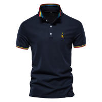 Novedad de verano, polo con solapa de negocios para hombre, top moderno de algodón bordado, talla europea, manga corta de alta gama para hombre - details 5