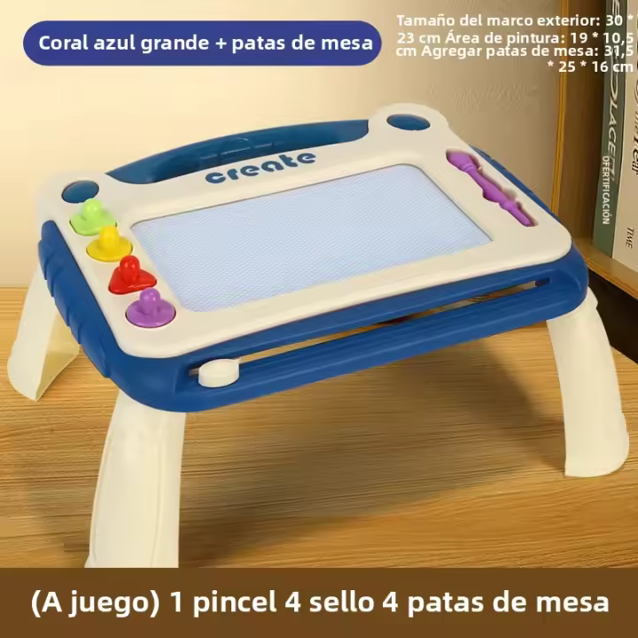 Tablero De Dibujo Magnético Para Niños Y Niñas Tablero De Escritura Infantil Con Soporte De Arte Material ABS No Electrónico - 1