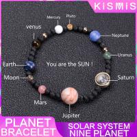 Pulsera Solar Sistema Galaxia Nueve Planetas Guardián Piedra Natural Hombres Mujeres Regalo Pulsera De Cuentas De Piedra Unisex - details 0