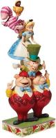 Enesco Figura Alicia Cheshire Tweedledee Y Tweedledum Sombrereo loco apilados  Disney Traditions Alicia Pais Maravillas  Alice Wonderland MAd Hatter - details 1