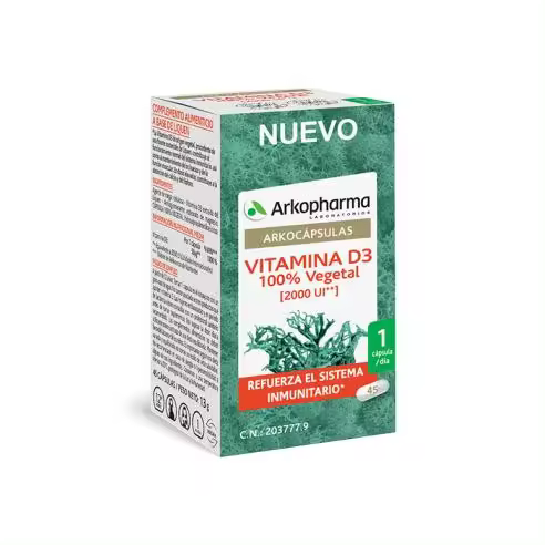 Arkocápsulas Vitamina D3 100% Vegetal 45 cápsulas - 1