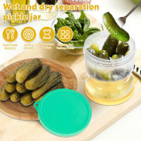 Contenedor De Encurtidos Tapa De Separación Seco Y Húmedo Jars De Olivas a Prueba De Fugas Con Strainer Contenedor Reutilizable Para Almacenamiento De Alimentos - details 10