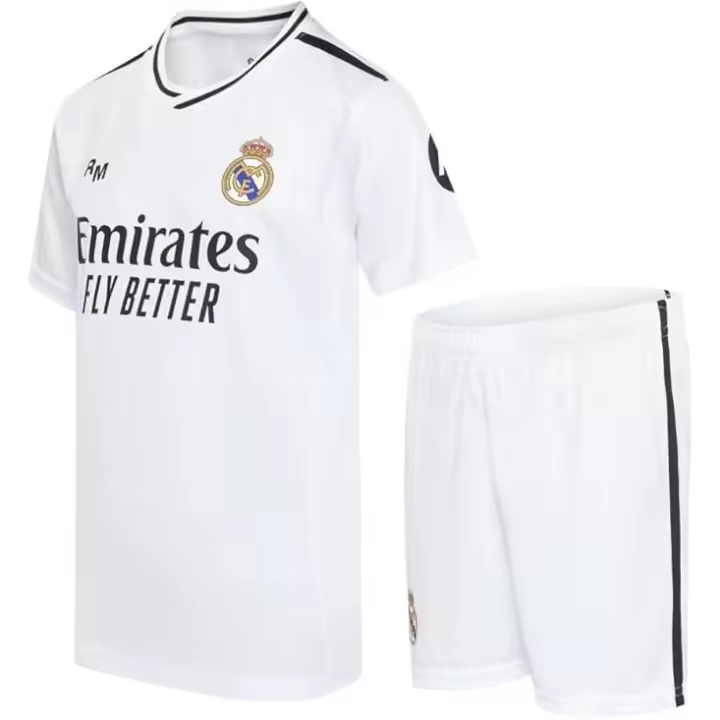 Real Madrid - Conjunto Camiseta y Pantalón Primera Equipación Temporada 24/25, Bellingham, Replica con Licencia Oficial - 1