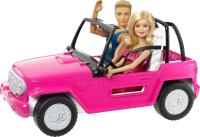 Barbie - Muñeco Ken y muñeca Barbie con su coche de playa Mattel CJD12 - details 2
