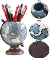 Portalápices with shape de Globe para escritorio, portalápices, Taza para monitores vintage, Organizador de escritura - details 1