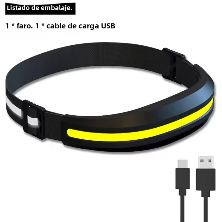 Lámpara Frontal COB LX300 Para Correr Luz Roja Y Blanca LED Recargable Por USB C Luz De Trabajo Para Senderismo Pesca Camping - 1