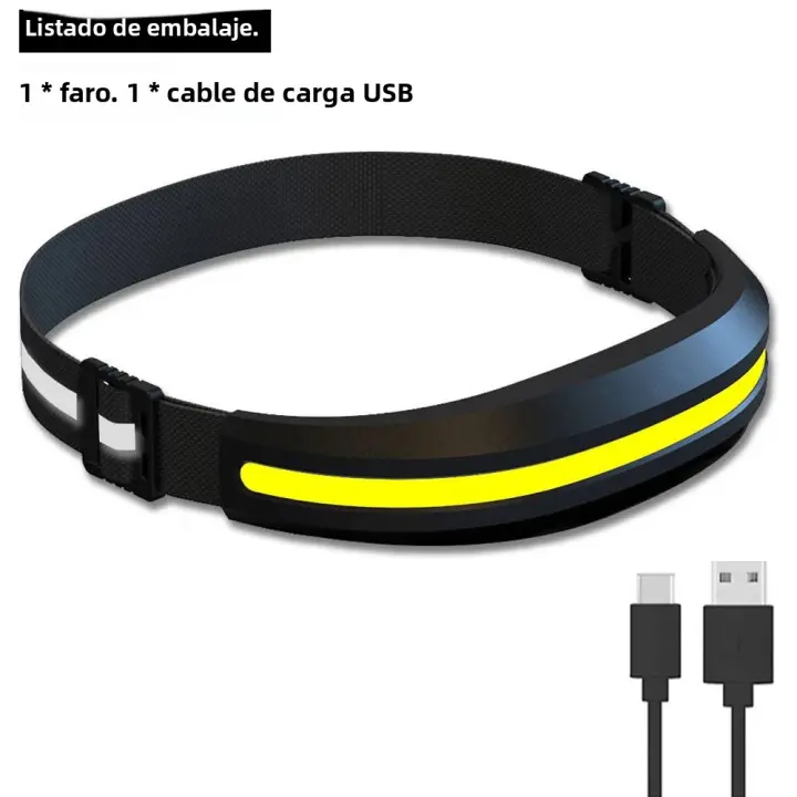 Lámpara Frontal COB LX300 Para Correr Luz Roja Y Blanca LED Recargable Por USB C Luz De Trabajo Para Senderismo Pesca Camping - 1