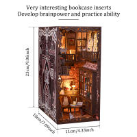 Kit De Nook DIY Estantería De Libros 3D Puzzle Con Luz Sensor LED Decoración Para Miniatura Casa De Muñecas Modelo Para Niños Y Adultos - details 6
