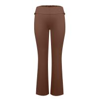 Pantalones Largos Para Mujer Leggings Elásticos De Talla Alta Estilo Athleisure Yoga Fitness Pantalones Bell Bottoms Para Verano - details 17