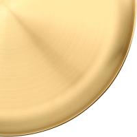 Paquete de 6 Platos de Maple inoxidable Dorados de 8 pulgadas, Platos de metal, de Cocina Platos, bandeja para servir, platos grandes de Campamento para barbacoa - details 1