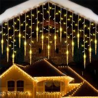 Guirnalda De Luces LED Para Navidad Y Año Nuevo Guirnalda De Hielo Para Decoración De Calle Longitud 0.3M 0.4M 0.5M Multicolor Blanco Rojo Morado Azul Amarillo - details 1