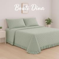 Colcha azul aqua con volante. 270 cm de largo. Válida para camas de 90 a 180 cm. – Estilo Suave y Fresco| Diseño Actual Reversible | Mercatienda.es - details 1