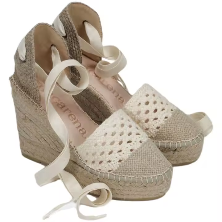 Sandalia Cuña marca Macarena modelo Alba20-Crudo para mujer en color beig - 1