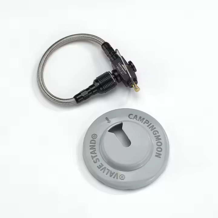 CAMPINGMOON Tubo De Gas Con Válvula Para Estufa De Inversión Alta En Camping Extensión De Tanque Plano De Gas Adecuado Para Uso Exterior Material De Aluminio - 1