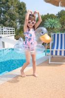 Anillo De Natación Con Sombrilla Para Bebé Flamingo De Rooxin Asiento Flotante Para Piscina Y Playa Estilo De Verano - details 21