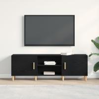Soporte de TV vidaXL - Roble Negro, 150x30x50 cm, Hecho de Madera Elaborada - details 2