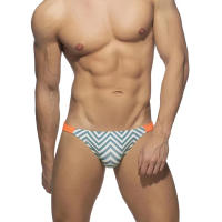 Bikini De Push up Para Hombres Briefs De Natación Sexy Mini Trunks De Baño Cortos De Playa Brasileños Desmiitizados Monocromáticos Talla Verdadera Neopreno Y Poliéster - details 4