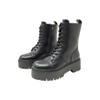 Eva Zorteon - Botines militares con plataforma alta con cordones y cremallera. Marca TULIPANO. - details 4
