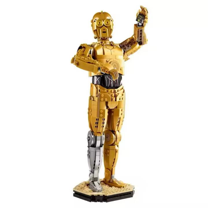 Bloques De Construcción MOC 75398 Space Wars C-3PO Droid Figura De Acción 1140pcs Juguetes Educativos Para Niños Decoración De Hogar - 1