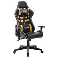 vidaXL Silla de gaming de cuero sintético en color Negro y verde/Negro y blanco/Negro y azul y más | cómodas modernas ergonómicas para comedor cocina salón hogar - details 8