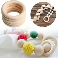Anillos De Madera Natural Despintados Para Manualidades 20/10 Pcs Anillos De Trenzado Para Joyería Hecha a Mano Y Lace - details 2