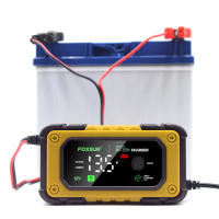 Cargador De Batería De Coche 12V 7A Mantenedor Digital Con Pantalla Color Inteligente Carga Rápida Para Baterías De Ácido Plomo Gel Calcio AGM - details 4