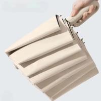 Paraguas Automático Resistente Al Viento Y Sol Con Protección UV Grande Plegable Para Hombres Y Mujeres Paraguas De Lluvia Con 72 Costillas - details 10