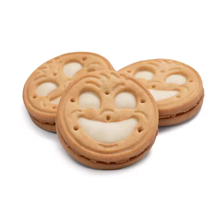 Galletas Risitas rellenas de crema sabor coco 1,5 Kg - 1