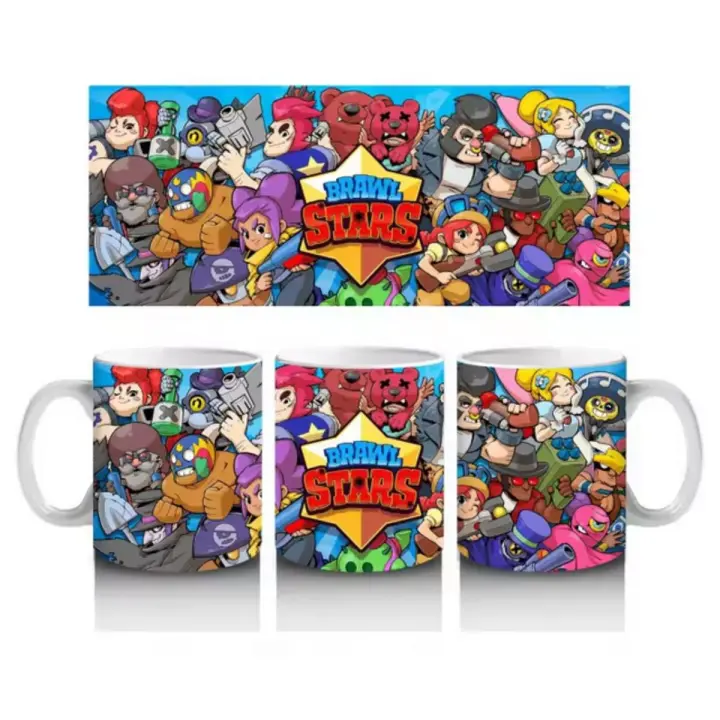 Taza Cerámica Brawl Stars 350ml. Stamina taza gamer, diseño colorido Desayuno - 1