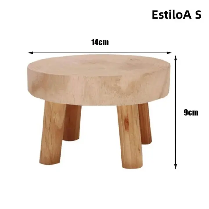 Nueva Tabla De Plantas De Madera Soporte Para Maceta Base De Flor Estilo De Jardín Display De Flores Y Hierbas - 1