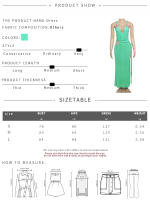 Vestido De Encaje Sin Espalda Nibber Para Mujer Con Abertura Irregular Y Cuello En V Cruzado En La Banda Baja Y Laterales Para Fiestas De Playa Y Vacaciones - details 0