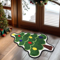 Alfombra De Árbol De Navidad Antideslizante Para Entrada Dormitorio Baño Toilette Decoración De Casa Regalo De Año Nuevo 2025 - details 6
