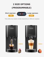 MáQuina Cafetera CáPsulas 4 En 1 Hibrew H3a, Cafetera Express 19 Bares, Modo FríO/Caliente, Tanque De Agua De 1000 Ml, Compatible Con CáPsulas Dg/Nes/K-Cup/Ese/Café Molido, Superautomatica - details 6